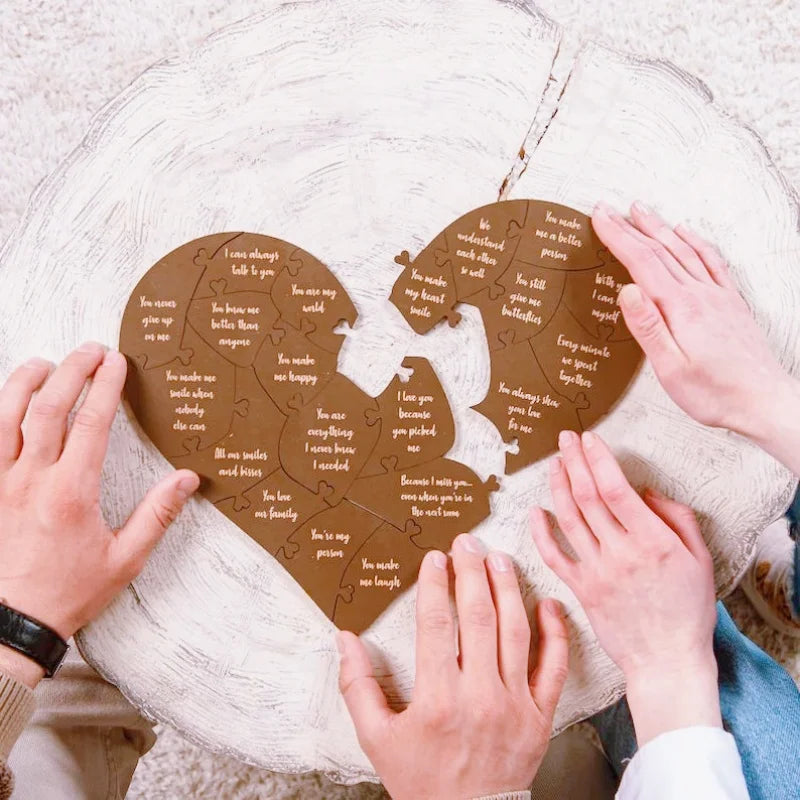 20 Reasons Why I Love You Puzzle Engraved Love Gift Home Decor Sentimental Gifts Personalized Valentine Day Gift