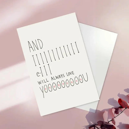 1 pc Valentine's Day Cards For Every Person In Your Life,A Fun And Creative Holiday Greeting Card Sweet Funny Card For Valentine