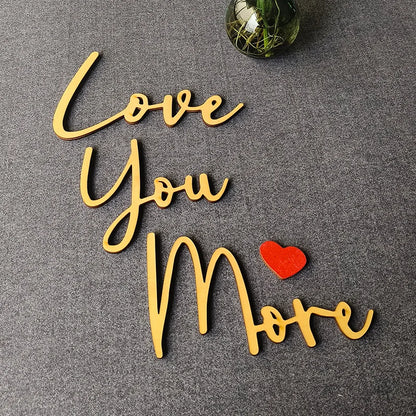 Love You Bye Sign Above Door Topper Decoration Wall Art Wooden Script Decor for Door Home Valentine's Wedding Thanksgiving Gift