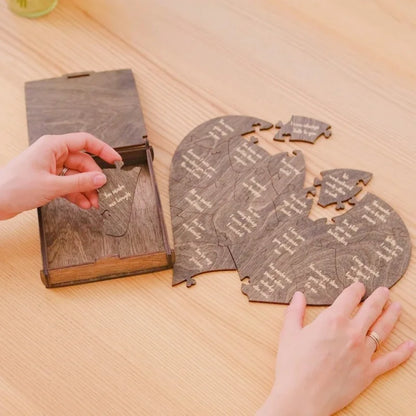 20 Reasons Why I Love You Puzzle Engraved Love Gift Home Decor Sentimental Gifts Personalized Valentine Day Gift