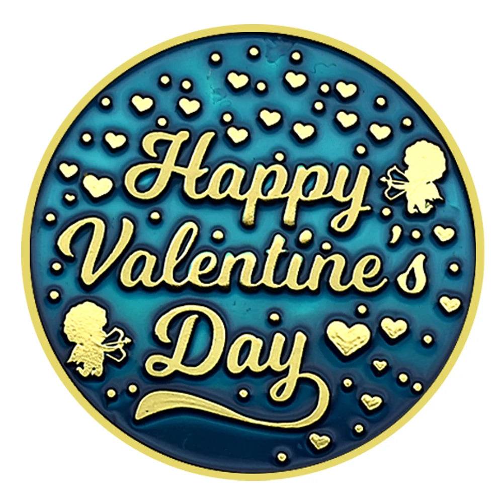 2023 New 100 Languages I Love You Color Gold Coin Metal Love Challenge Coin Wedding Anniversary Lover Girlfriend Holiday Gift