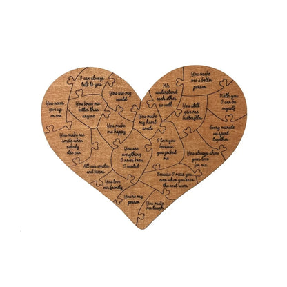 20 Reasons Why I Love You Puzzle Engraved Love Gift Home Decor Sentimental Gifts Personalized Valentine Day Gift